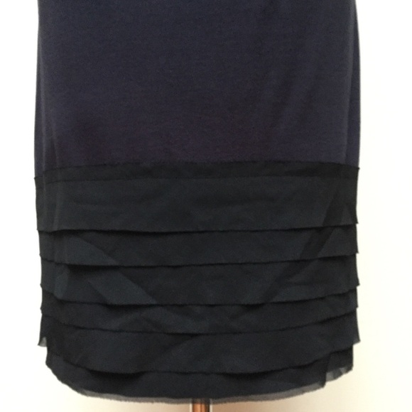 MNG Jeans Navy Sequin Mini Dress Size Medium - Picture 4 of 7